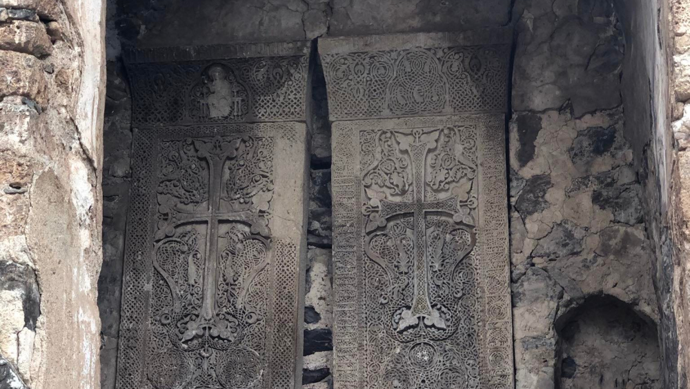Armenian 'khachkars,' or cross stones.