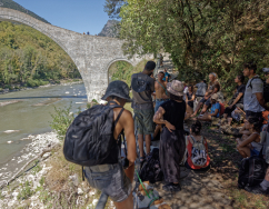 Participatory cultural mapping and guided walk in Plaka Bridge close to Frasta Village