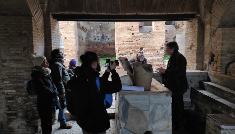 During the activities of the 'Public Archaeology in Ancient Ostia' project