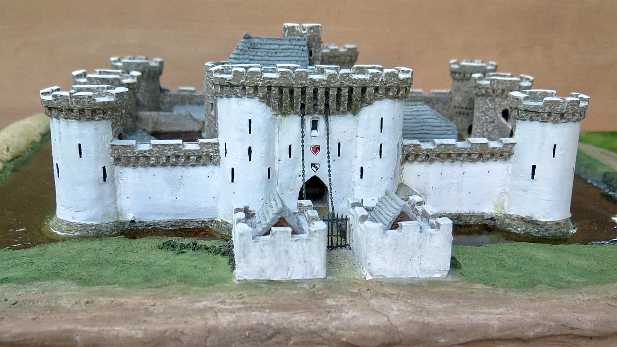 Model of 1380 Hemyock Castle, Devon