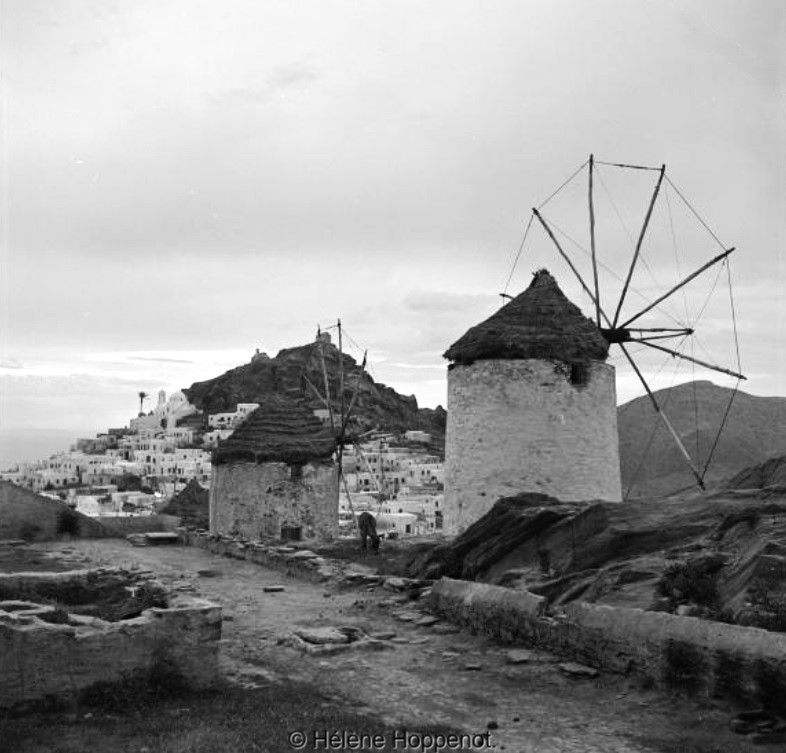 Old photo of the windmills