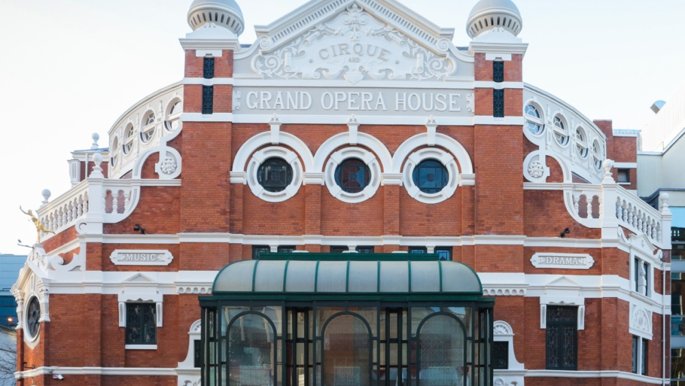 Front of the Matcham Building, Grand Opera House 