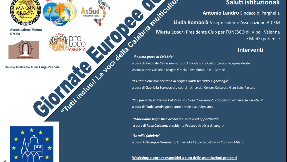 Giornate Europee del Patrimonio: le voci della Calabria multiculturale a confronto.