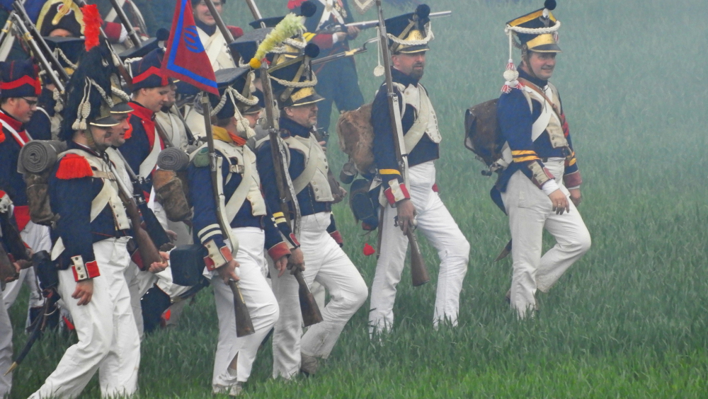A reconstruction of the 1807 Napoleonic battle, in which Prussians clashed with Bavarians, Saxons, French and Poles