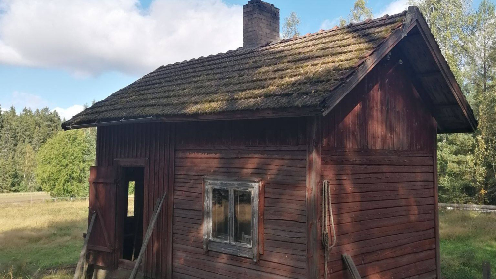 The newer sauna