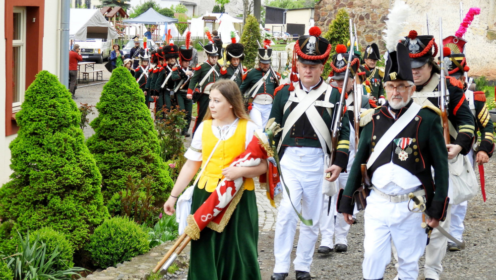 A reconstruction of the 1807 Napoleonic battle, in which Prussians clashed with Bavarians, Saxons, French and Poles