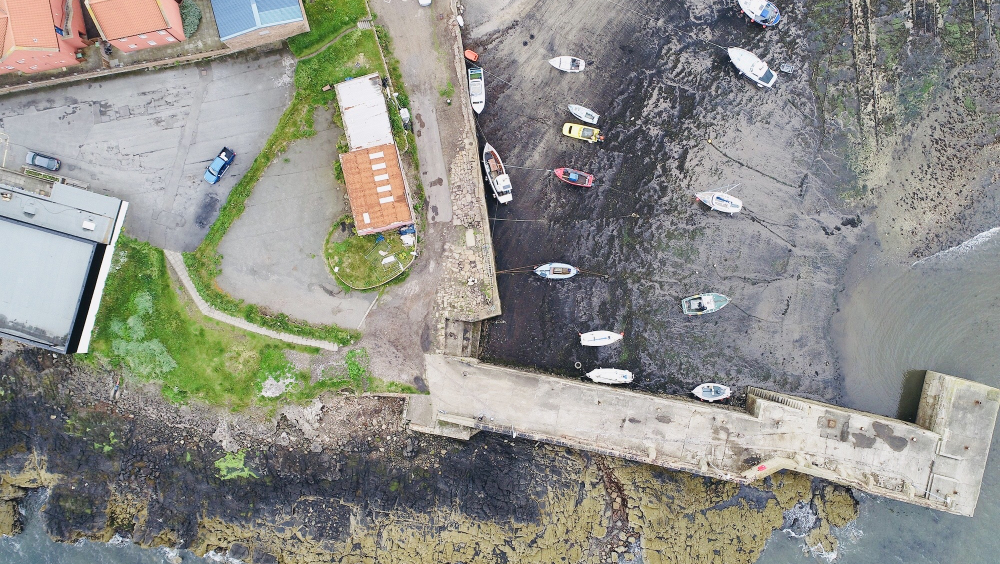 Cockenzie Harbour from the Air