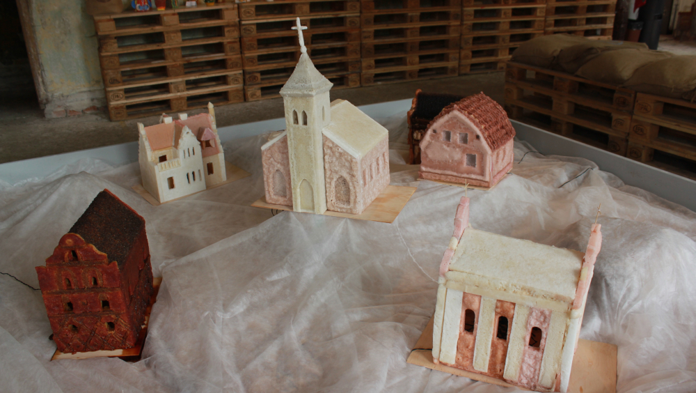 The exhibition at the Marijampolė Sugar Factory.