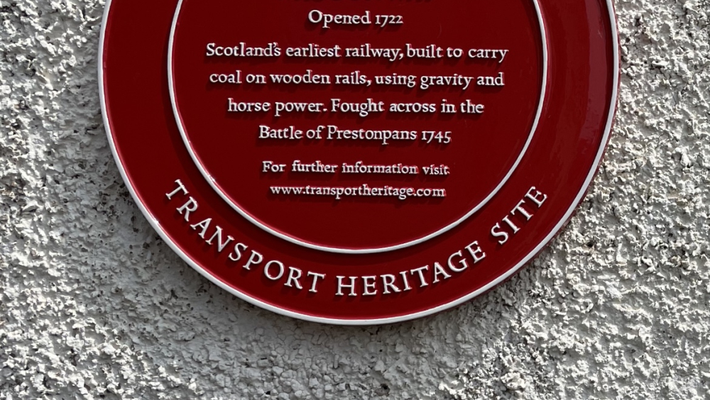 1722 Waggonway Red Wheel Plaque
