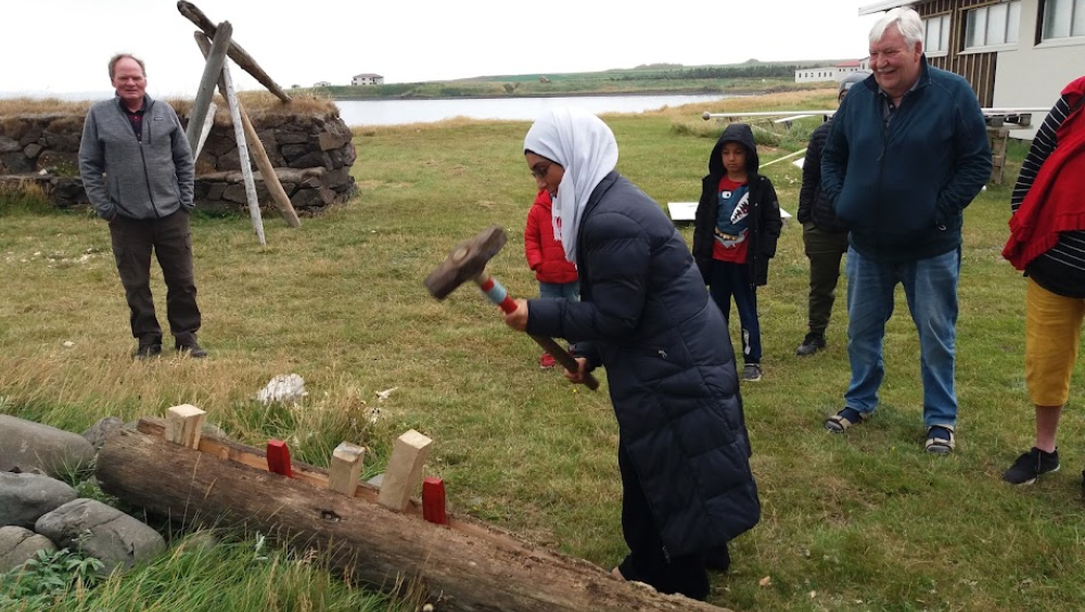 A group of Syrian refugees have settled down in the area and are keen to learn about the local culture.