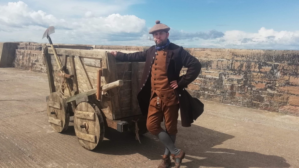 18th Century Coal Waggon Replica at Cockenzie Harbour