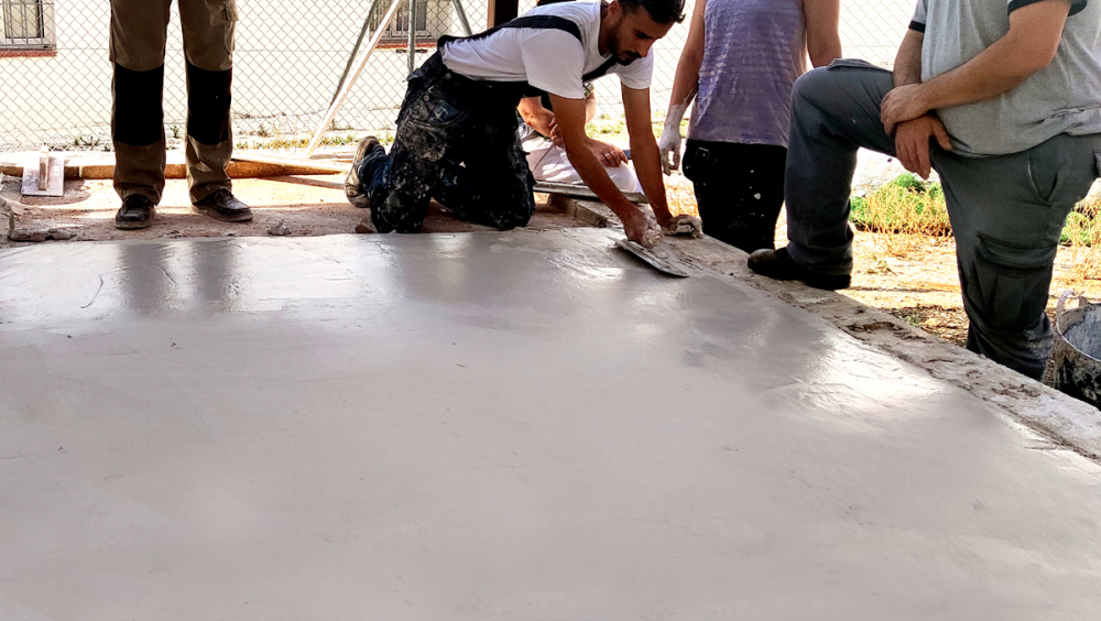GYPSUM FLOORS WORKSHOP IN MORON