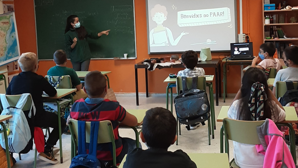 Taller pedagógico en el colegio público de Campo Lameiro