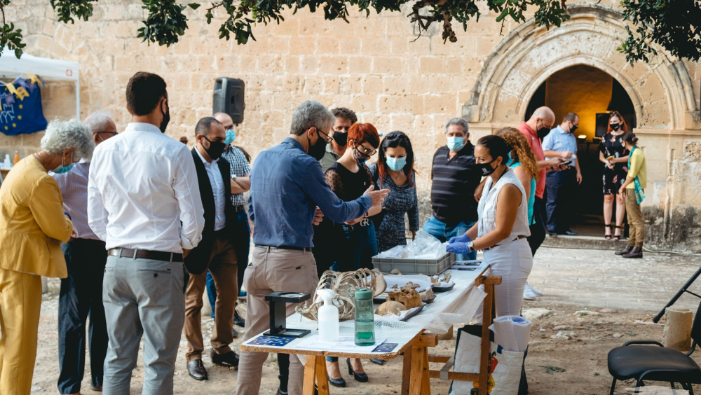 A shot from 'A Punic Discovery'. A Punic Exhibition together with pottery and osteological workshops during the organisation's launch