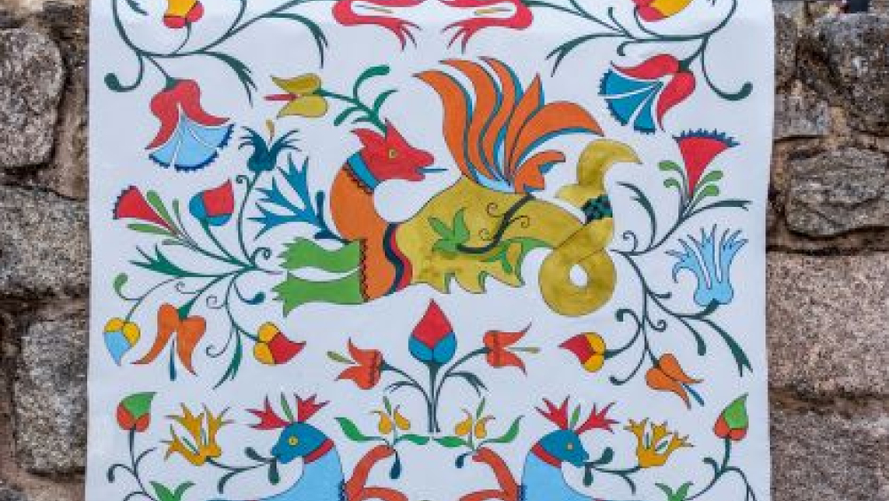Serrano Embroidered Banner in Miranda del Castañar Castle