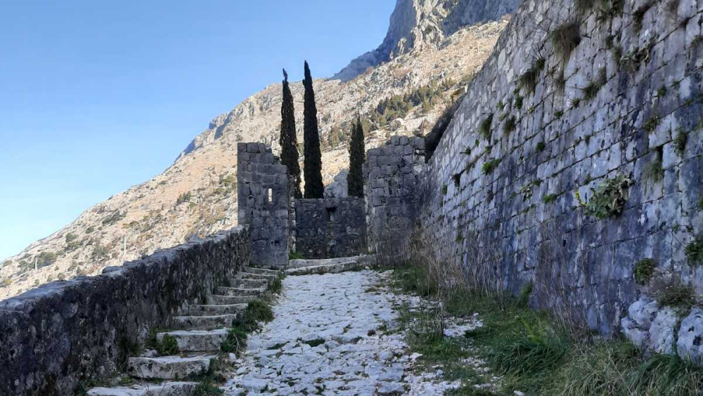 Steps leading to the to Our Lady of Health