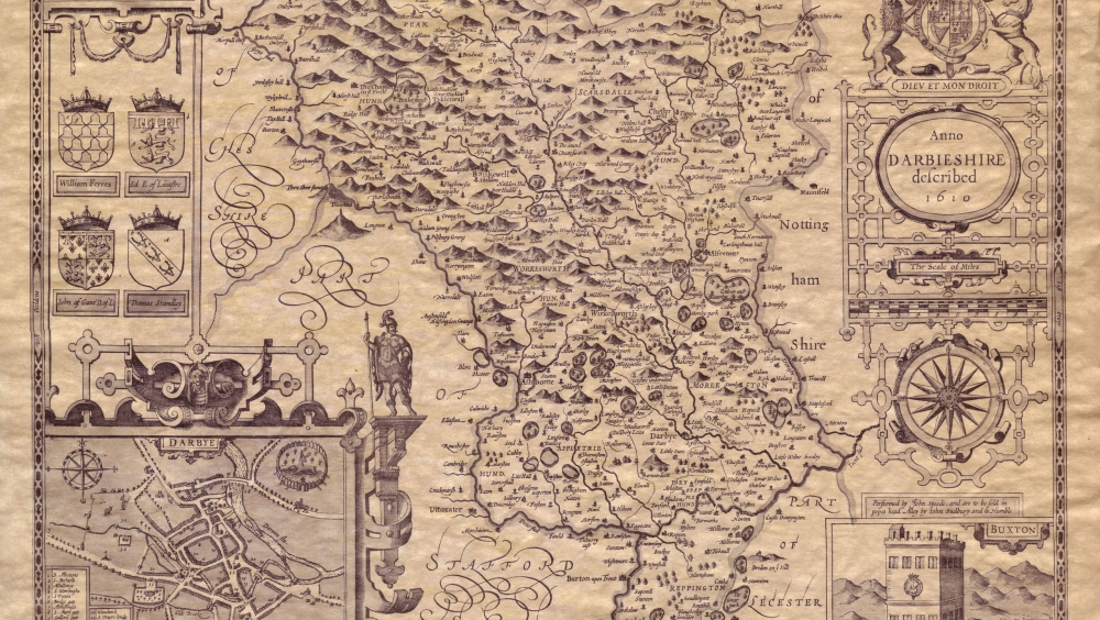 1610 Map of Derbyshire
