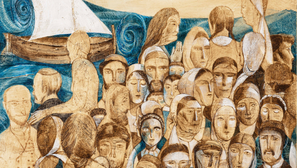 Villarges from Preko, illustration from the picture-book The Little White Laundresses Fishes. 