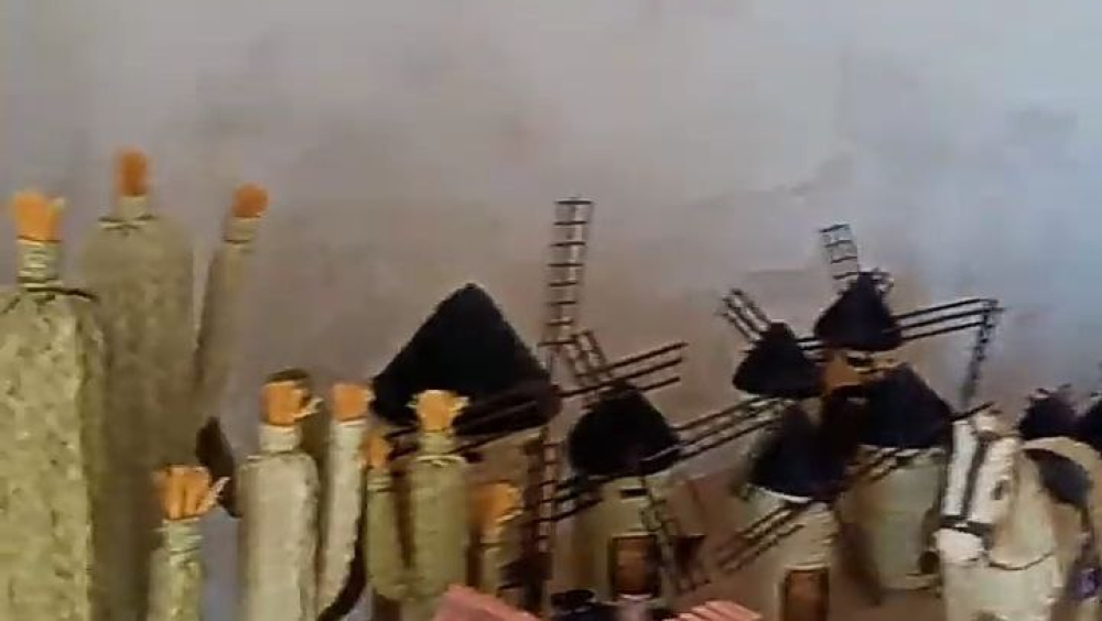 EXPOSICIÓN ESPARTO en MOLINO DE VIENTO "CRÍTICA" de D. ISIDRO VIEJO, último espartero de El Romeral - JORNADAS DEL ESPARTO, EL ROMERAL (TOLEDO)