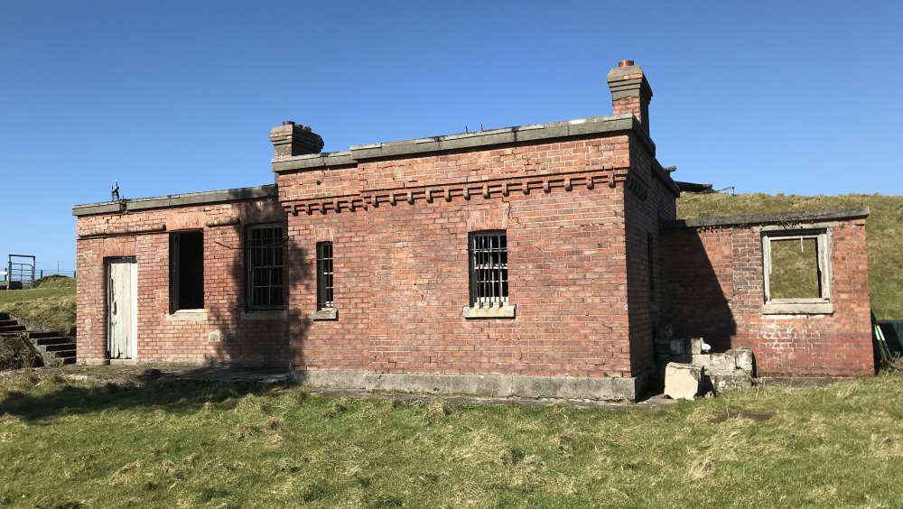 The former guard house at Lonehort Battery.