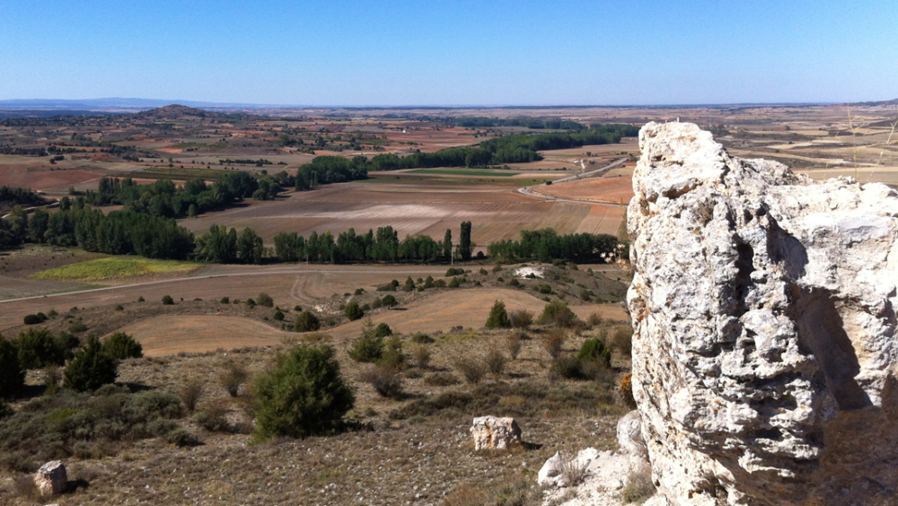 Alto del Cuerto paisaje dominando la llanura por poniente.