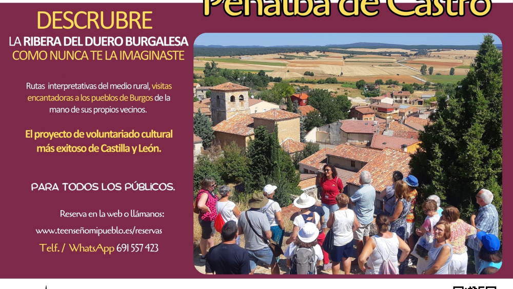 "¿Te Enseño mi Pueblo?" Descubre los pueblos más bonitos cerca de Aranda de Duero (Burgos) con el proyecto de voluntariado cultural más exitoso de Castilla y León