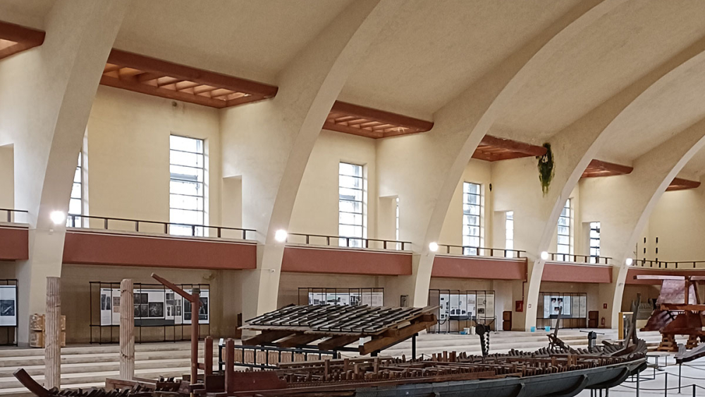 The Museum nowadays with the scale model of one of Caligula's ships