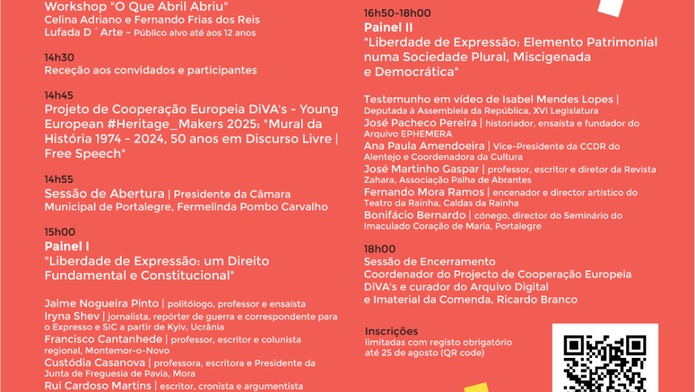 III Encontros de Cultura do Alto Alentejo 20|30 - "Liberdade de Expressão | Freedom of Speech"