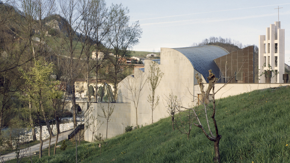Church and Parish Centre Santa Maria Assunta (1966-80) in Riola di Vergato, Italy.