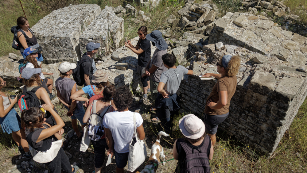 Participatory cultural mapping and guided walk in Plaka Bridge close to Frasta Village