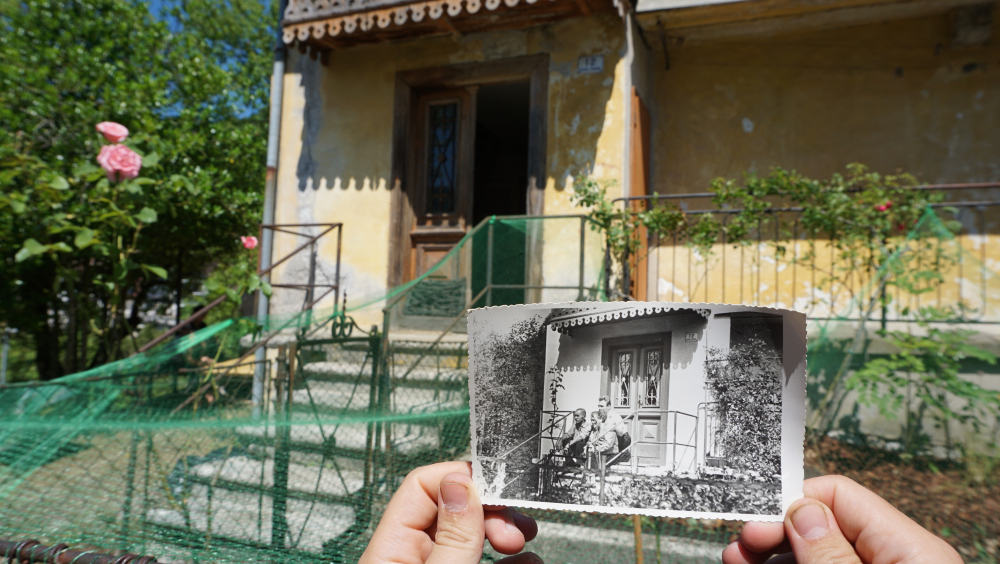 Giser House - decades ago, and now