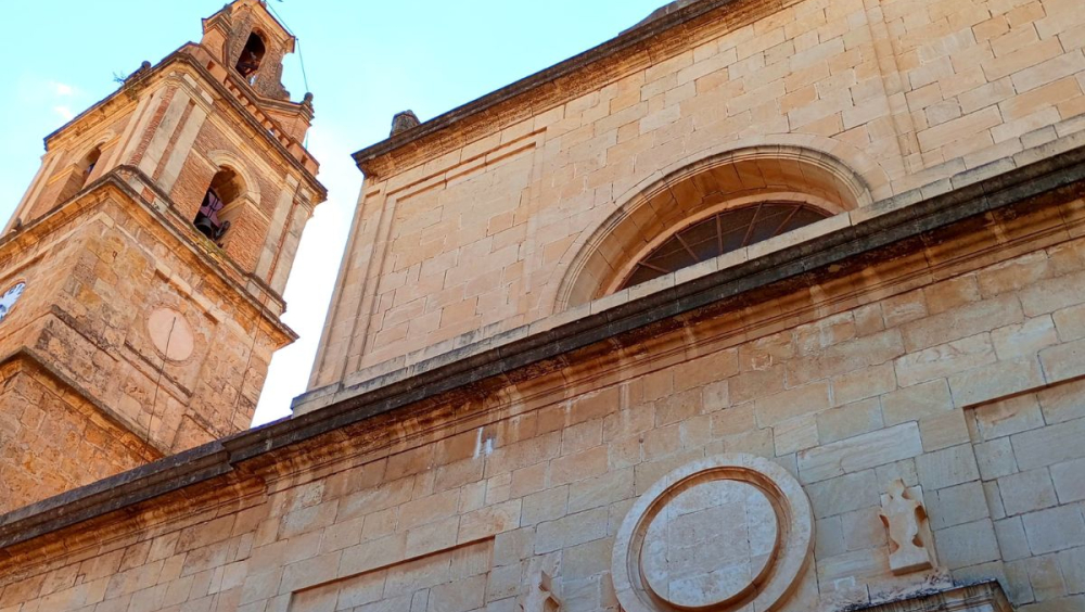 Neoclassical Façade of the Parish Church of Saint John the Baptist in Muro
