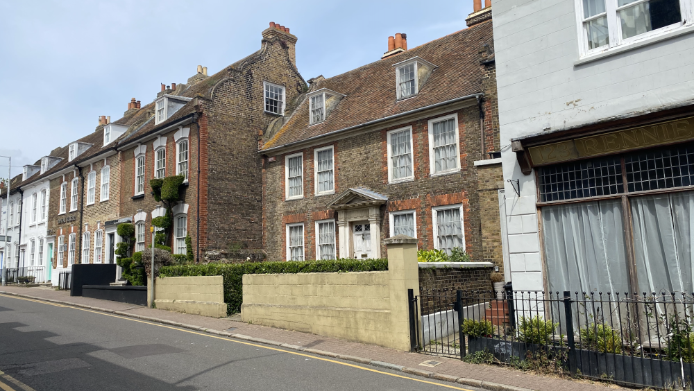 Early 18th century Dutch gable row in Ramsgate Historic Quarter