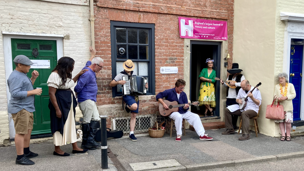 Folk music at the Heritage Open Day event in the Ramsgate Historic Quarter 2024