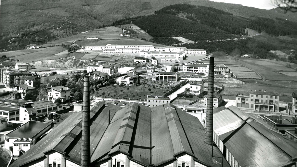 Foto del barrio obrero en los años 50
