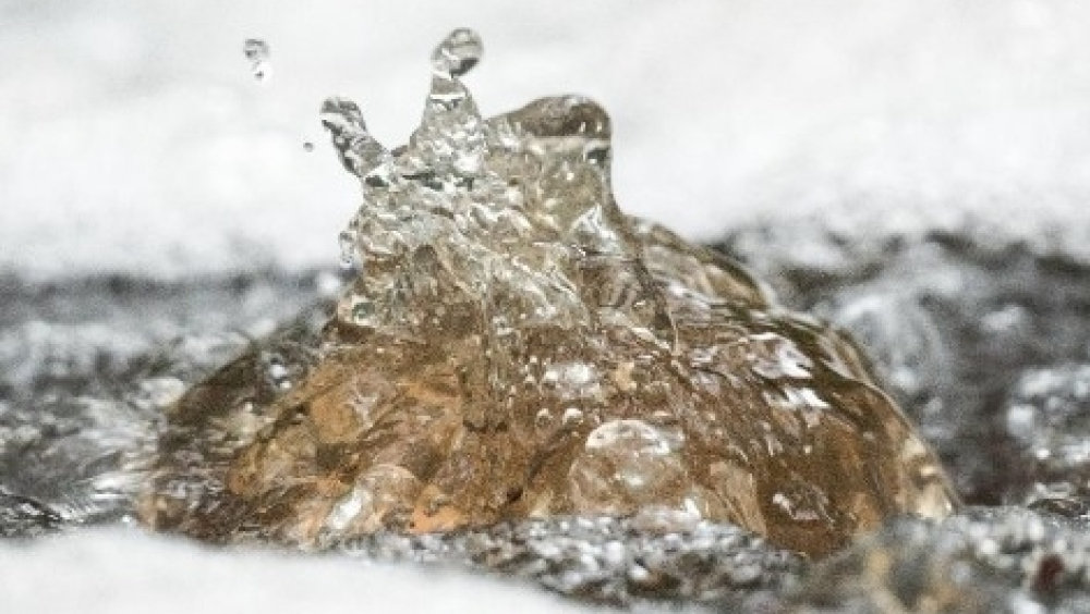 Natural spring of mineral water