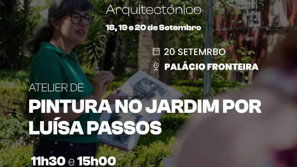 ATELIER DE PINTURA NO JARDIM DO PALÁCIO FRONTEIRA POR LUISA PASSOS