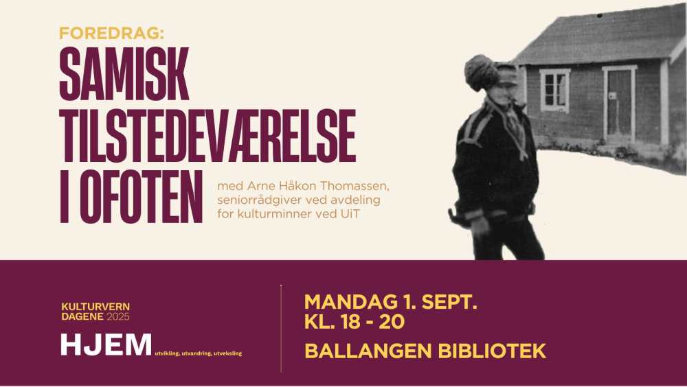 Ofotens historie i et samisk perspektiv – foredrag i Ballangen