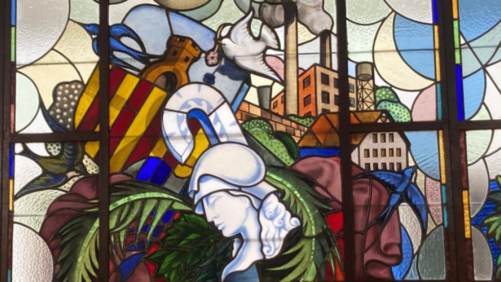 Visita a la planta noble de l'ajuntament