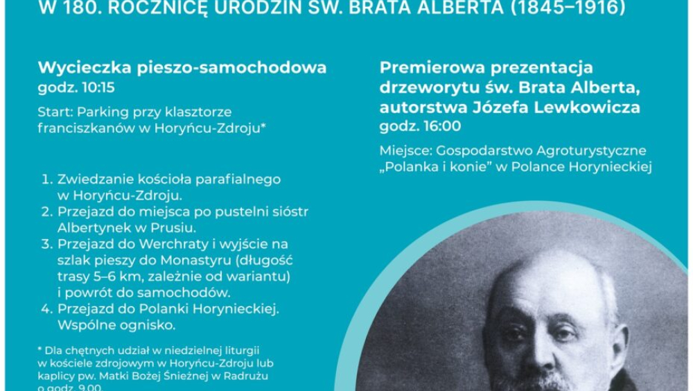 Znaki Świętego. W 180. rocznicę urodzin św. Brata Alberta (1845-1916) – prezentacja drzeworytu Organizator