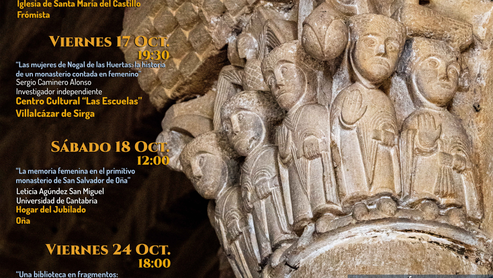 VIII Jornadas Cluniacenses - Cartel con todas las ponencias, el lugar y horarios de celebración e info para inscripción