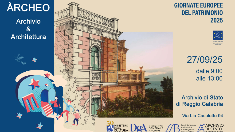 Giornate Europee del Patrimonio - 2025. ÀRCHEO - Archivio & Architettura