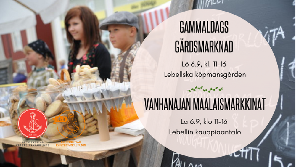 Gammaldags gårdsmarknad i Kristinestad