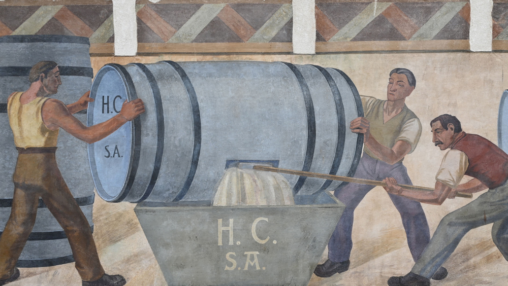 LA FRESQUE DES VIGNERONS, MAISON DE LA PETITE ARVINE