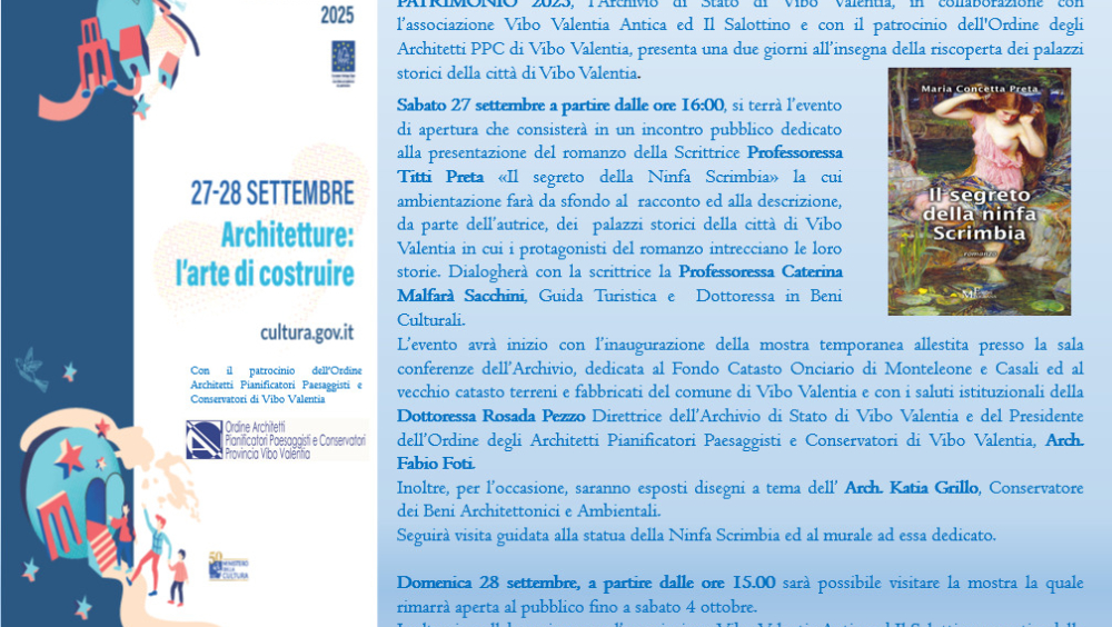 La riscoperta dei palazzi storici della città di Vibo Valentia - GEP 2025