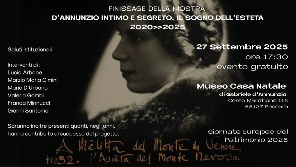 Finissage Mostra “d’Annunzio intimo e segreto”