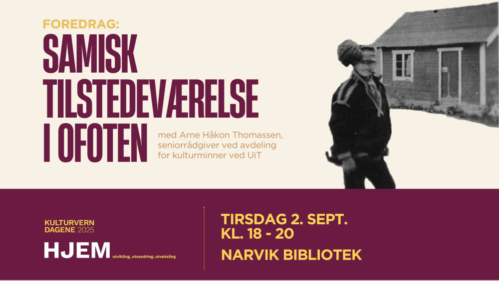 Ofotens historie i et samisk perspektiv – foredrag i Narvik