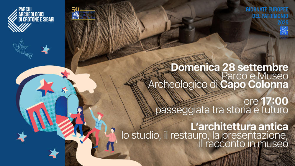 Giornate europee del patrimonio - domenica 28 settembre 2025 - Museo e Parco archeologico di Capo Colonna