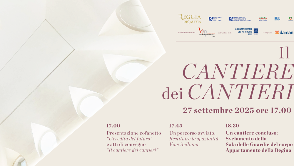 Sabato 27 settembre la Reggia di Caserta "svela" al pubblico la Sala dell'Appartamento della Regina