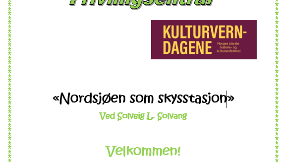 Fortellerstund «Nordsjøen som skysstasjon»